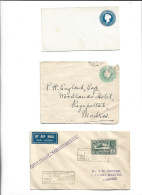 INDIA - GREAT BRITAIN UNITED KINGDOM BIRITISH COLONIES - POSTAL HISTORY LOT - FIRST FLIGHT KARACHI PAKISTAN LAHORE - Andere & Zonder Classificatie