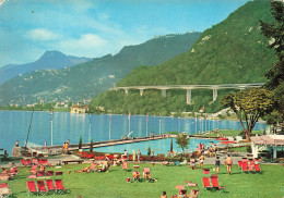[-5%] SUISSE - Montreux - Vue Sur La Piscine - Château De Chillon Et Autoroute - Carte Postale - Montreux