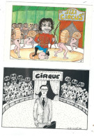 3  POSTCARDS FRENCH LIMITED EDITIONS   CIRCUS RELATED - Zeitgenössisch (ab 1950)
