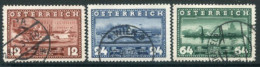 AUSTRIA 1937 Centenary Of Vienna-Linz Steamer Used.  Michel 639-41 - Gebraucht