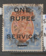 India Service  1925  SG  0103  1Rupee   Surcharge Fine Used - 1911-35 Roi Georges V