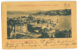 TR 01 - 23618 CONSTANTINOPLE, Panorama, Litho, Turkey - Old Postcard - Used - 1899 - Turquie