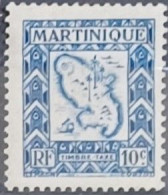 Martinique  1947,  YT N°T27  **,  Cote YT 0,5€ - Neufs