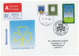 SC 19 - 172 LETONIA, Scout - Cover - 2002 - Covers & Documents