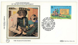 SC 19 - 654-a MAN ISLAND, Scout - Cover - 1982 - Covers & Documents