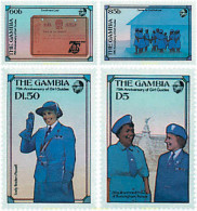 727886 HINGED GAMBIA 1985 75 ANIVERSARIO DEL ESCULTISMO FEMENINO - Gambia (1965-...)