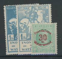 237/239 Inondés. **. Postfris - Unused Stamps