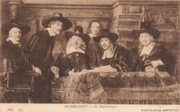 PAYS-BAS - Rembrandi - De Staalmeesters - Rijks Museum Amsterdam - Six Hommes - Carte Postale Ancienne - Amsterdam