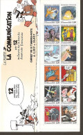 CARNET BC 2515 "LA COMMUNICATION". SOUS FACIALE, à Saisir. - Commemoratives