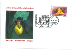 COV 998 - 3205 ORCHIDS, Romania - Cover - Used - 2003 - Orchidées