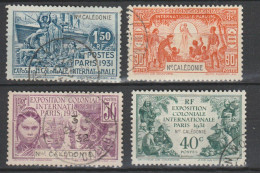 NOUVELLE-CALEDONIE EXPO 1931 N° 162 à 165 TTB - Usados