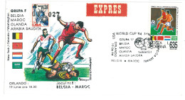 COV 998 - 3197 FOOTBALL World Cup USA ( Belgium-Maroc ) Romania - Cover - Used - 2004 - 1994 – Estados Unidos