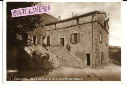 Emilia Romagna-forli Cesena-predappio Casa Natale Di S E Benito Mussolini Con Bandiera Anni 30 (v.retro) - Altri & Non Classificati