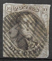 OBP10 Met 4 Randen En Met Balkstempel P56 Harelbeke (zie Scans) - 1858-1862 Medaillen (9/12)