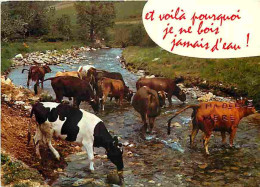 Animaux - Vaches - Carte Humoristique - CPM - Voir Scans Recto-Verso - Vaches
