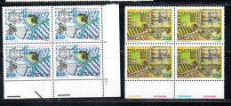 ITALIA REPUBBLICA ITALY REPUBLIC 1984 CIVILTA' CONTADINE SERIE COMPLETA COMPLETE SET QUARTINA BLOCK MNH - 1981-90:  Nuevos