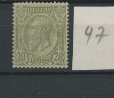 47 * Propre Charnière   BON Centrage  Cote 275 € + Centrage - 1884-1891 Léopold II