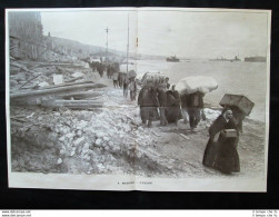 STAMPA ENORME!! A Messina Dopo Il Terremoto Del 1908 Stampa Del 1909 - Autres & Non Classés