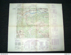 Grande Carta Topografica Villa Santina Vile Udine Friuli Dettagliatissima I.G.M. - Carte Geographique