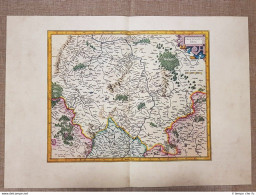 Carta Geografica O Mappa Palatinatus Rheni Germania Anno 1595 Mercator Ristampa - Geographical Maps