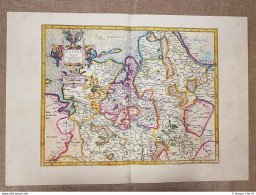 Carta Geografica O Mappa Westfalia (1) Germania 1595 Mercatore Mercator Ristampa - Geographical Maps