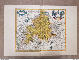 Carta Geografica O Mappa Wittenberg Ducatus Germania Anno 1595 Mercator Ristampa - Geographical Maps