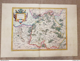 Carta Geografica O Mappa Waldeck Germania Anno 1595 Mercatore Mercator Ristampa - Geographical Maps