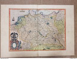 Carta Geografica O Mappa Germania Anno 1595 Di Mercatore Mercator Ristampa - Cartes Géographiques