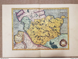 Carta Geografica Mappa Holsatia Ducatus Anno 1595 Di Mercatore Mercator Ristampa - Carte Geographique