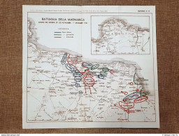 Carta Battaglia Della Marmarica 29 - 30 Nov. 1 Dicembre 1941 WW2 Guerra Mondiale - Carte Geographique