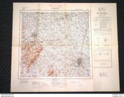 Grande Carta Topografica Padova Veneto Dettagliatissima IGM - Carte Geographique