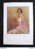 Giovanna Di Savoia, Regina Di Bulgaria Moglie Di Boris III, 1930 Stampa Del 1930 - Other & Unclassified
