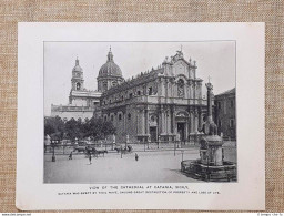 Nel 1909 Catania La Cattedrale E Messina Casa Di Un Ricco Mercante Sicilia - Non Classificati