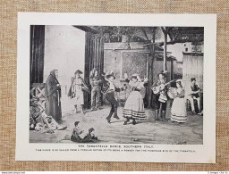 Nel 1909 La Danza Della Tarantella E Il Mercato Della Frutta Di Messina Sicilia - Non Classificati