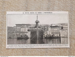 Portoferraio Nel 1914 L'incrociatore Lombardia Livorno Toscana Marina - Autres & Non Classés