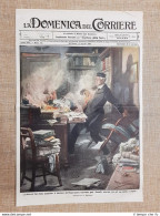 Copertina La Domenica Del Corriere 5 Aprile 1914 Napoli Morte Del Prof. Mercalli - Autres & Non Classés