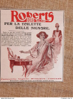 Pubblicità Del 1914 Boro Talcum Farmacia Inglese Roberts Firenze - Autres & Non Classés