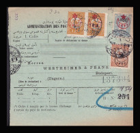 TURKEY 1916. Nice Parcelpost Card To Hungary - Storia Postale