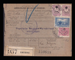 TURKEY 1916. Nice Parcelpost Card To Hungary - Covers & Documents