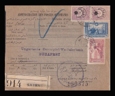 TURKEY 1916. Nice Parcelpost Card To Hungary - Brieven En Documenten