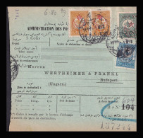 TURKEY 1916. Nice Parcelpost Card To Hungary - Cartas & Documentos