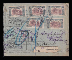 TURKEY 1915. Nice Parcelpost Card To Hungary - Cartas & Documentos