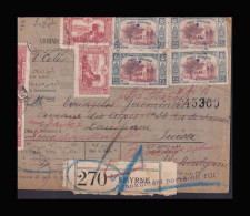 TURKEY 1916. Nice Parcelpost Card To Switzerland - Covers & Documents