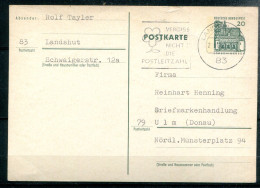 REPUBLIQUE FEDERALE ALLEMANDE - Michel P87 (Vergiss Mein Nicht Die Postleitzahl) - Illustrated Postcards - Used