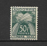 Andorre Fr Taxe No 40 , Neuf , ** , Sans Charniere , Ttb . - Nuovi