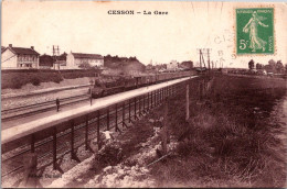 S15921 Cpa 77 Cesson - La Gare " Train " - Cesson
