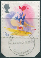 Great Britain 1988 SG1388 18p Gymnastics On Piece FU - Unclassified