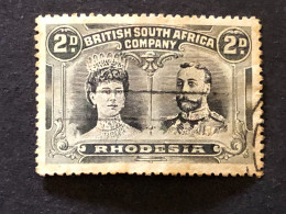 BRITISH SOUTH AFRICA COMPANY RHODESIA SG 128 2d Black And Grey FU - Southern Rhodesia (...-1964)