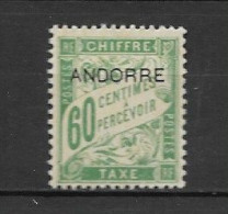 Andorre Fr Taxe No 5 , Neuf , ** , Sans Charniere , Ttb . - Unused Stamps