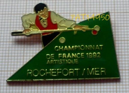 PAT14950 CHAMPIONNAT DE FRANCE DE BILLARD ARTISTIQUE 1992 à ROCHEFORT SUR MER Dpt 17 CHARENTE MARITIME - Biljart